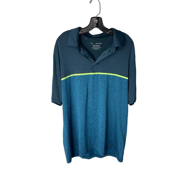 Under Armour "The Playoff Polo" short sleeve shirt men's size XL - Picture 1 of 5